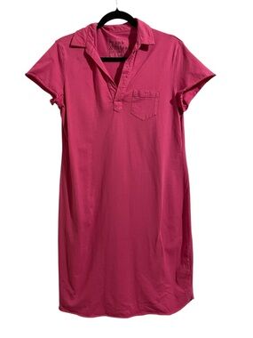 Frank & Eileen Pink Cotton Polo Shirt Dress Size Medium